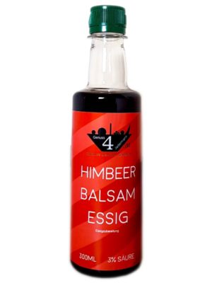G4J Himbeer Balsam Essig 3%, 300ml PET-Flasche mit Ausgießer