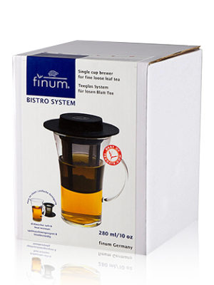 finum Bistro System mit Permanent Filter+Hut, 1 Glas + Filter + Teehut