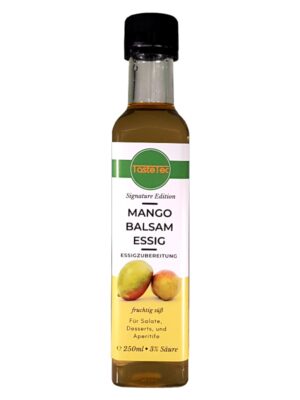 TasteTec Signature Edition Mango Balsam Essig 3%, 250ml Glasflasche