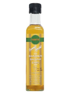 TasteTec Summer Edition Bananen Balsam Essig 3%, 250ml Glasflasche